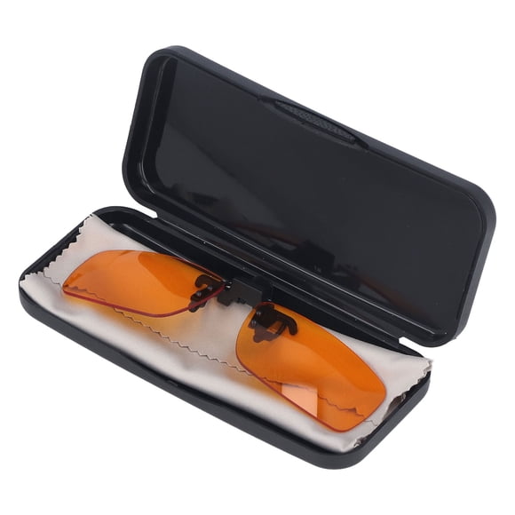 Blue Lights Clip Glasses, 180 Degree Flip Scratch Proof 400-500nm Computer Glasses Clip Lens Comfortable Wearing For Work Square,Round