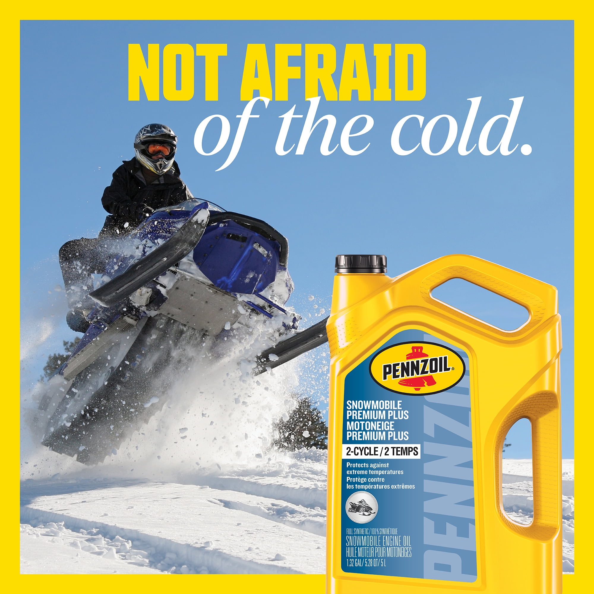 Huile pour motoneige Premium Plus pur moteurs à 2 temps, 0,946 litre