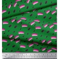 thumbnail image 3 of Soimoi Green Moss Georgette Fabric Brush Stroke Abstract Print Fabric by Yard 42 Inch Wide, 3 of 3