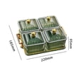 thumbnail image 4 of ziyahi Style Nordique Plats Divisés Carré pour la Salle de Réception Café Pain 4 Grilles, 4 of 9