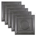 thumbnail image 1 of Great Lakes Tin Cleveland Pewter 2ft x 2ft Lay In Ceiling Tiles (5 Pack), 1 of 5