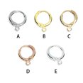 thumbnail image 3 of ZheElen Copper Earring Finding Clasp Pendant Dangling Earrings Components Hook Jewelry Handmade Accessory for Professional White Gold Silver, 3 of 6