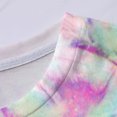 thumbnail image 4 of Hauts d'Été Décontractés Filles Garçons Mode Manches Courtes Dégradé Imprimé Hauts Col Rond Enfant T-Shirt Ample d'Été, 4 of 6