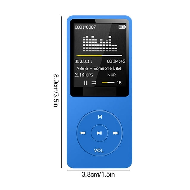 CHUANK Bluetooth MP3 Music Player Lossless Portable External Ultra Thin Student MP3 Recorder