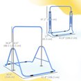 thumbnail image 3 of Qaba Folding Gymnastics Bar, Expandable Horizontal Kip Bar for Kids, Blue, 3 of 10