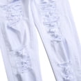 thumbnail image 3 of cllios Clearance Outlet Men's Skinny Ripped Jeans Slim Fit Distressed Stretch Denim Pants, 3 of 9