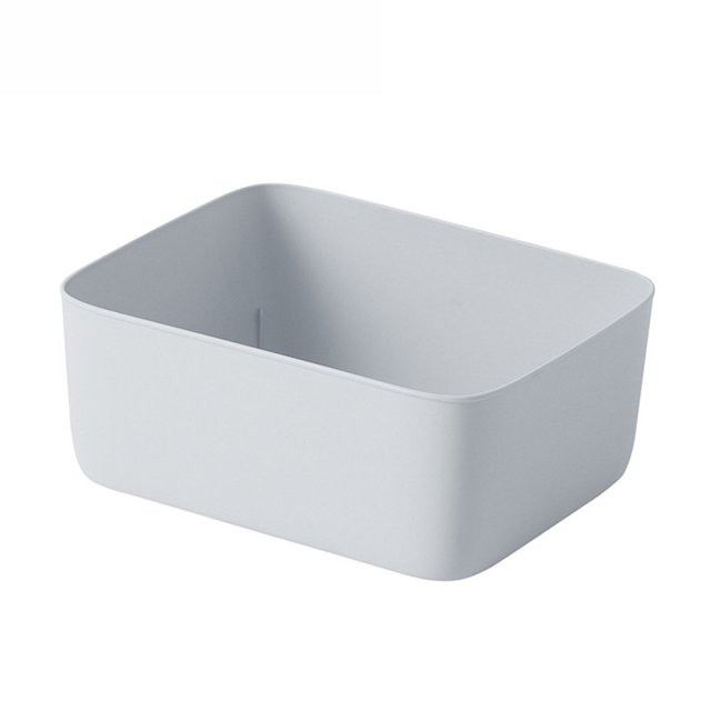 Stackable White Organizer Bins Clothes Storage Baskets for Household Storage Organization
