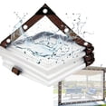 thumbnail image 3 of 1Pc Waterproof Clear Tarps With Grommets Patio Tarps For Covering Greenhouse 2X2 Meters, 3 of 9