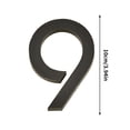 thumbnail image 2 of Yhmxh Home Decor,Stickers,Wall Decor, 10CM Acrylic Black Number Plates For Stylish Decor Black Digital Sign, 2 of 2