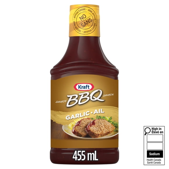 Kraft Garlic BBQ Sauce,455 ml Bottle