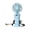 🔥 Light Blue, variant on Sentmoon Travel Fan Portable Fan Portable Handheld Fan Rechargeable Mini Fan with Digital Display 3 Speed Small Fan for Travel Office Outdoor