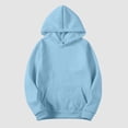 thumbnail image 5 of Women's Slim Pullover Hoodies - Artificial Short Velvet Sweaters, Long Sleeve with Pockets, Suitable for Winter and Fall, 95% Polyester, Multiple Sizes, 5 of 5