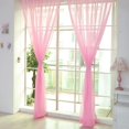 thumbnail image 3 of TIMIFIS Home Decor 2 PCS Pure Color Tulle Door Window Curtain Drape Panel Sheer Scarf Valances PK DecorFall, 3 of 3