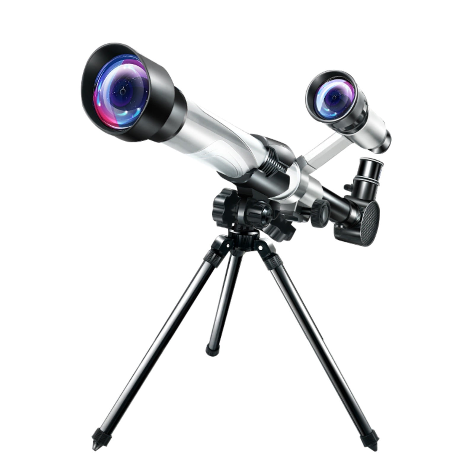 Télescope Astronomique Pour Enfants – Réfracteur 50mm Avec Trépied – 3 Oculaires (20x, 30x, 40x) – Cadeau Scientifique Débutant