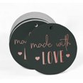 thumbnail image 2 of Inkdotpot Pack Of 50 Made With Love Text Favor Paper Tags Craft Real Rose Gold Foil Hang Tags, 2 of 6
