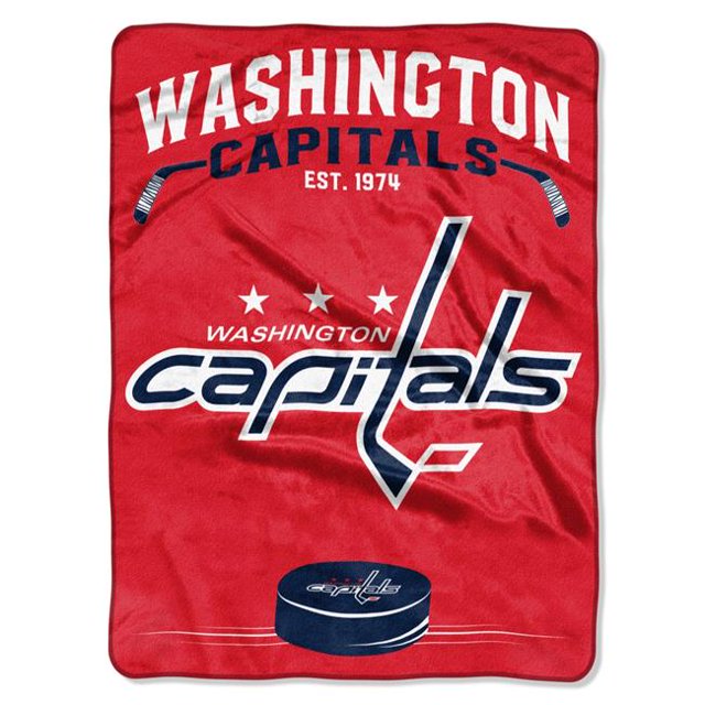 The Northwest Co 1NHL-08020-0025-RET Capitals Inspired Raschel Throw