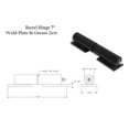 thumbnail image 4 of Barrel Gate Hinge 7" Heavy Duty Grease Zerk Fitting Welding Plate (Lot 5 Pair), 4 of 4
