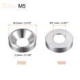 thumbnail image 2 of Unique Bargains Lot de 30 Rondelles à Encastrer M5 en Alliage d'Aluminium Anodisé pour Finition, Argent, 2 of 4