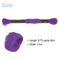 thumbnail image 2 of Unique Bargains Fil à Broder Violet, 8 m - 12 Écheveaux, 2 of 6