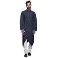 thumbnail image 1 of Atasi Designer Kurta For Boys Solid Cotton Button Down Indian Kurta For Men, 1 of 4