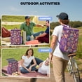 thumbnail image 3 of Colorful Ethnic Cooler Backpack - 20L Insulated Lunch Bag with Exotic Abstract Pattern, Lightweight & Durable for Camping, Beach & Road Trips, 3 of 5