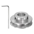 thumbnail image 1 of Unique Bargains Single Groove Pulley 12mm Fixed Bore 40mm Outer Diameter Aluminum Alloy for Drilling Machine 6mm PU Round Belt, 1 of 5