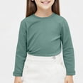 thumbnail image 2 of SERTG Chandail à Col Roulé/col Rond Manches Longues Chaud pour Enfants Unisexe Chandail de Base Couche de Base pour Enfant et Enfant (Vert1,2 Ans), 2 of 6