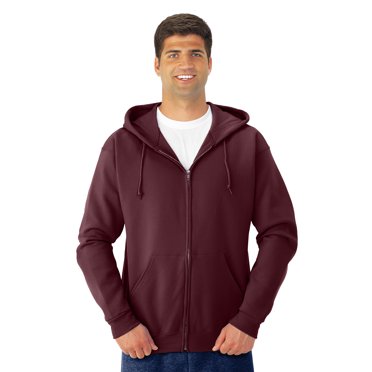 Jerzees Adult NuBlend Full Zip Hooded Sweatshirt, S, Maroon
