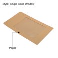 thumbnail image 4 of Unique Bargains A4 Clear Single Sided Mailing Photos Full Face Window Envelopes, Brown 10 Pack, 4 of 5