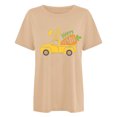 thumbnail image 4 of RKSTN Hauts Grande Taille pour Femmes Mode Été 2024 Col Rond Manches Courtes T-shirt Décontracté Ample Imprimé Graphique Voiture de Pâques, 4 of 4