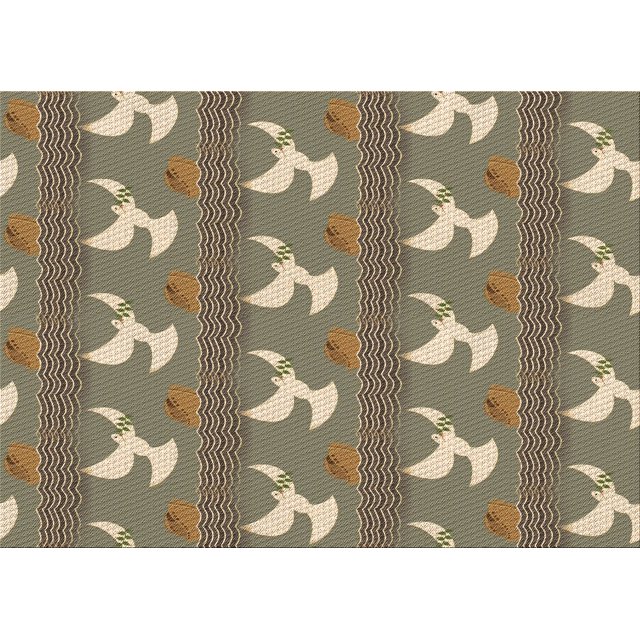 Ahgly Company Machine Washable Indoor Rectangle Transitional Brown Bear Brown Area Rugs, 4' x 6'