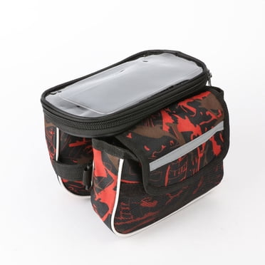 Wweixi Sacoche de Cadre de Vélo Imperméable Sacoches de Selle Portables pour Vélo Divers Rouge