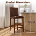 thumbnail image 3 of Gymax 26 Inch Counter Barstools Set of 2 w/Upholstered Seat & Backrest for Dining Room, 3 of 8