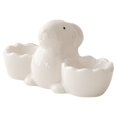 thumbnail image 1 of BINGLI Easter Rabbit Egg Cup Holder, Ceramic Bunny Egg Cups for Poached or Soft Boiled Eggs, Deviled Eggs Platter, Easter Decorations, Dishwasher Safe, 1 of 6