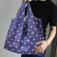 thumbnail image 3 of Waterproof Reusable Shopping Bag with Hidden Compartment, Foldable Nylon Tote for Groceries, Travel, Daily Use, 3 of 8