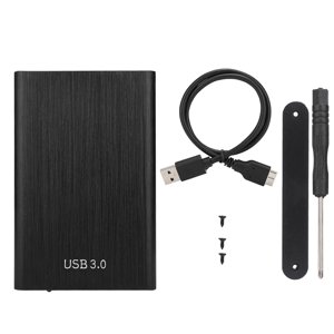 2,5 pouces SATA USB 3.0 Ordinateur portable 7-9.5MM Disque dur SSD Boîtier externe de disque d'ordinateur portable (noir)