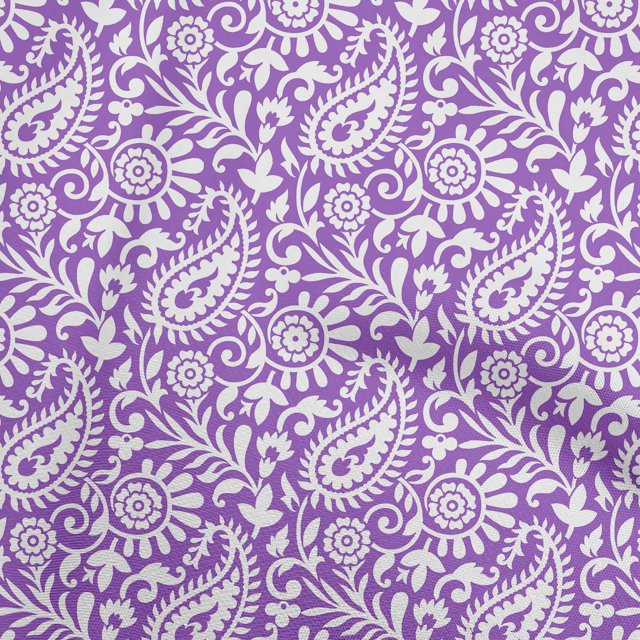 oneOone Rayon Amethyst Fabric Block Dress Material Fabric Print Fabric By The Yard 56 Inch Wide