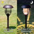 thumbnail image 3 of SOLPEX 4 Pack Solar Outdoor Lights, Glass and Metal Path Lights, High Lumen Output per LED for Landscape, Lawn, Patio, Yard, Garden, 3 of 7