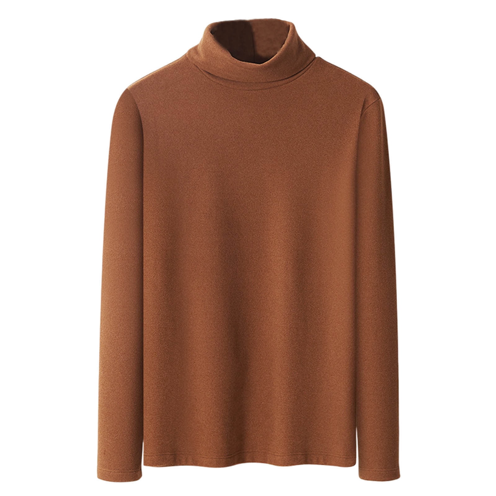 HAiming Chandails Thermiques à Col Roulé pour Hommes Couche de Base Décontractée Manches Longues Chandail Léger Automne Hiver Hauts Chauds