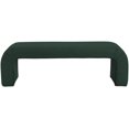 thumbnail image 3 of Meridian Furniture Niagara Green Boucle Fabric Bench, 3 of 8