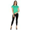 thumbnail image 2 of Inkmeso Solid Short Sleeve Basic T-Shirt For Womens Patch Pocket Casual Summer Basic Top, 2 of 7