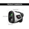 thumbnail image 2 of 3~1000M High Distance Meter 6X Magnification Outdoor Digital Telescope Ruler Handheld Rangefinder With Trajectory Compensation Flag Pole Lock Function, 2 of 7