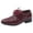 Red, variant on Bmisegm Boys Leather Shoes New Pattern Pointed Low Heel Comfortable Lace up Dress Dance Performance Shoes Kids Shoes Blue 12 (US size)