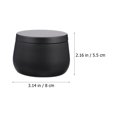 thumbnail image 3 of MasteelfCA 12pcs Tea Storage Can Round Candle Candy Storage Box Craft Beads Jewelry Canister, 3 of 7