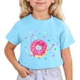 thumbnail image 1 of Tunique Chat et Enfants Imprimé Mignon Manches Courtes Col Rond T-Shirt, 1 of 4
