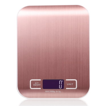 Amdohai Kitchen Scale Digital Food Scale 5KG Measuring for Cooking Baking g lb oz ml kg Milk ml Stainless Steel Battery Operated