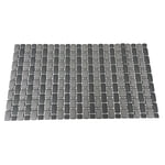 Mainstays Size: 28.34" x 15.35 ", Materisl: 62% TPE+38% PP, Non-Slip Tile Bath Mat for Shower with Strong Suction Cups, Grey