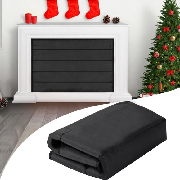 Magnetic Fireplace Blanket for Heat Loss Indoor Fireplaces Covers Keep Drafts Out Fireplace Draft Stopper with Built-in 12 Strong