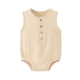 thumbnail image 4 of Birdeem 3-24 Months Jumpsuit Summer Gauze Thin Sleeveless Newborn Clothes Rompers, 4 of 12