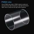 thumbnail image 4 of Unique Bargains Tuyau Rond Rigide en Acrylique Transparent 84mm ID 90mm OD 100mm pour Éclairage, Maquettes, Plomberie, Artisanat, 4 of 6